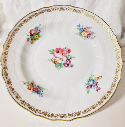 Herend Porzellan – Grosser Teller 25,2 cm, Frühmarke 1900–1916, Handbemalt, 1. Wahl