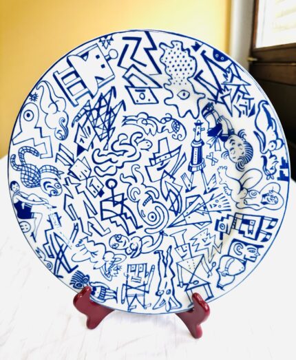 BOPLA Langenthal Porzellanteller Serie „GRAFFITI“ ca. 27.5cm